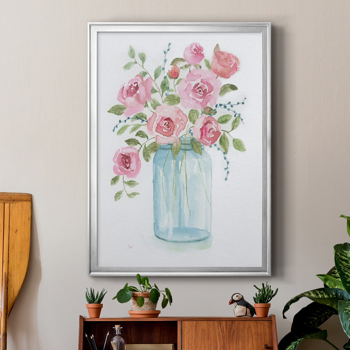 Adorable I - Modern Framed Canvas Print