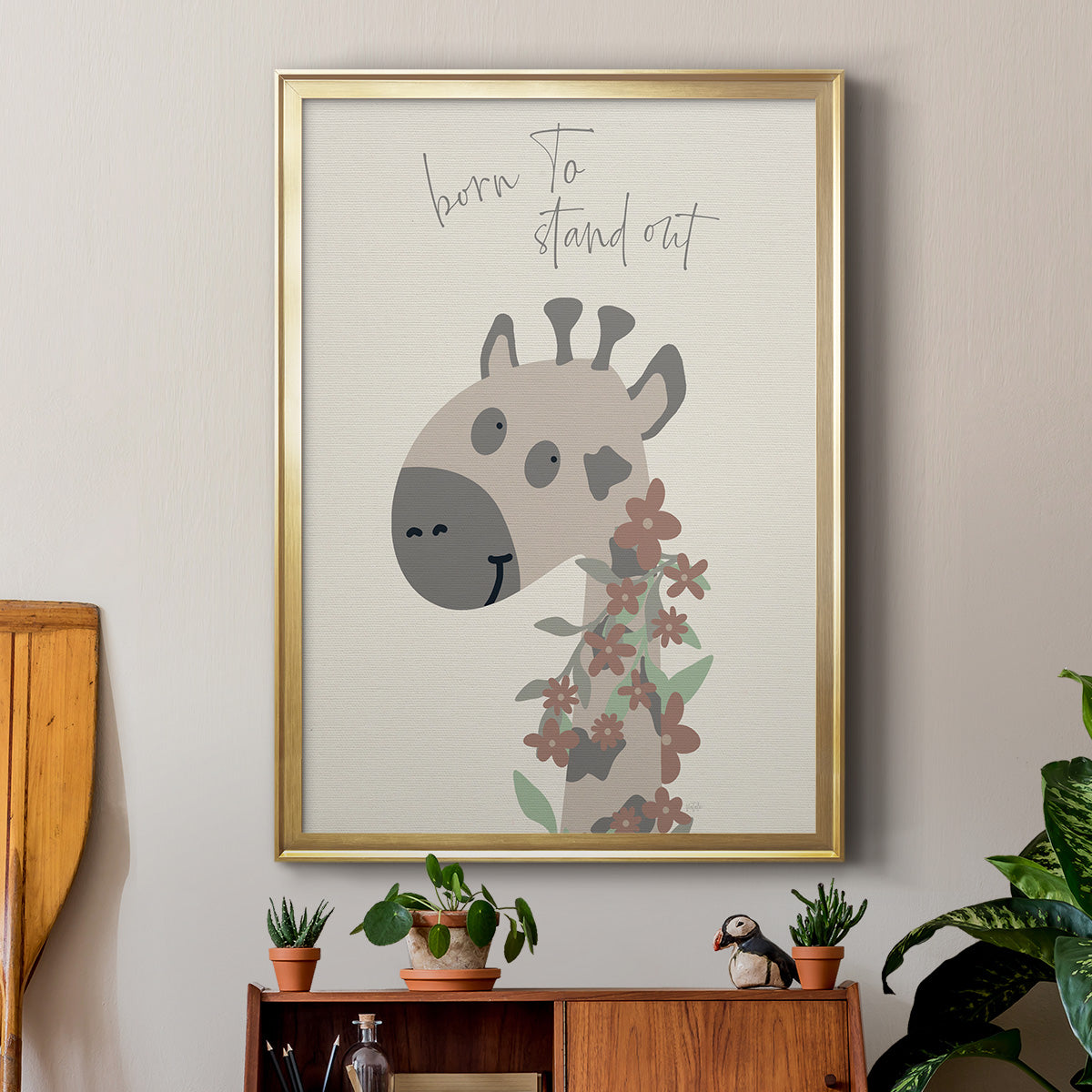 Born To Stand Out - Modern Framed Canvas Print