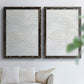 Sandstone Grooves I - Premium Framed Canvas 2 Piece Set - Ready to Hang