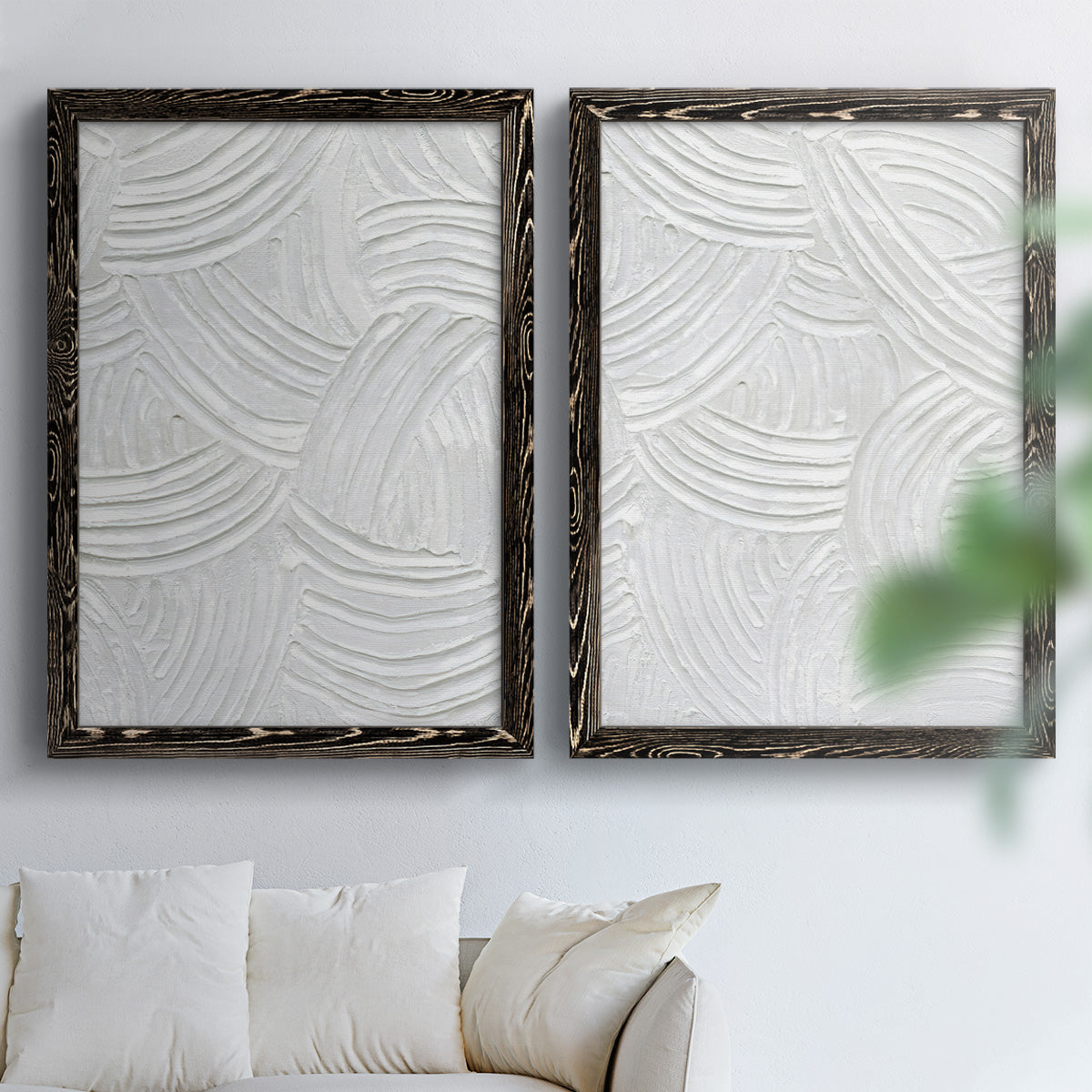 Sandstone Grooves I - Premium Framed Canvas 2 Piece Set - Ready to Hang