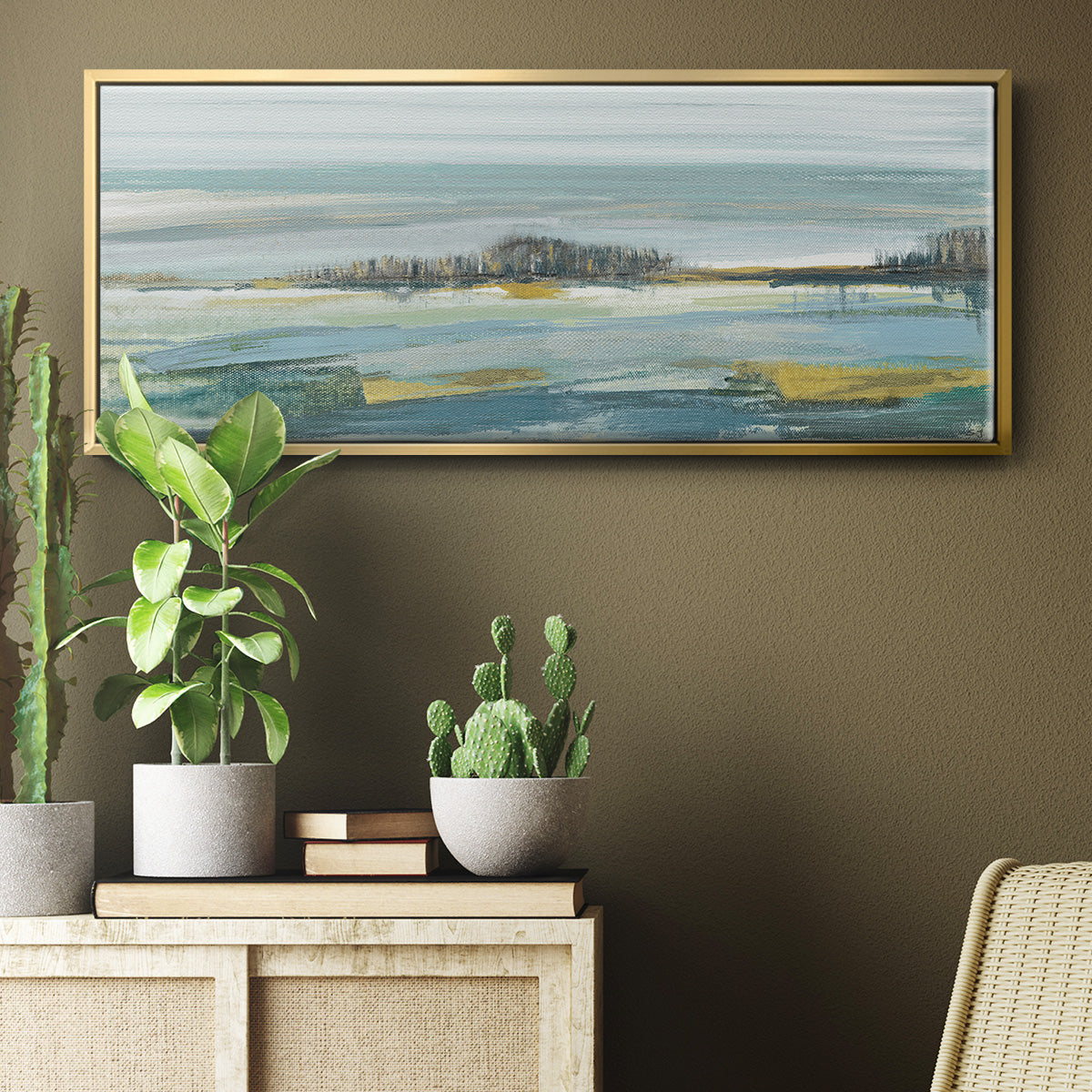 Lewbeach Vista - Floater Framed Canvas Print