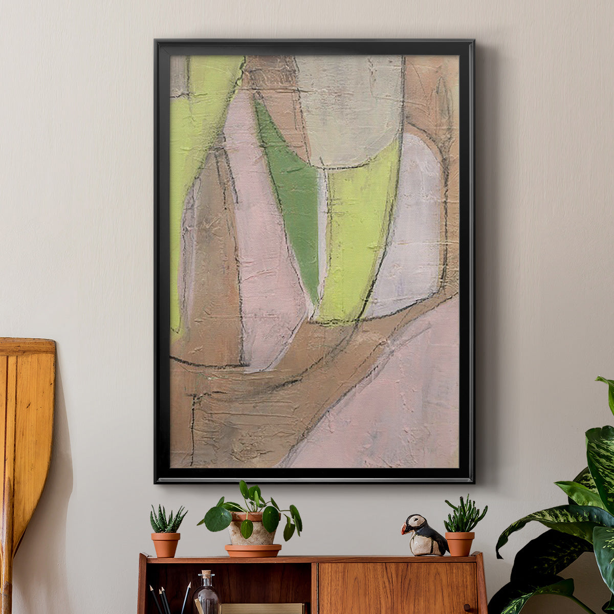 Many Layers I - Modern Framed Canvas Print