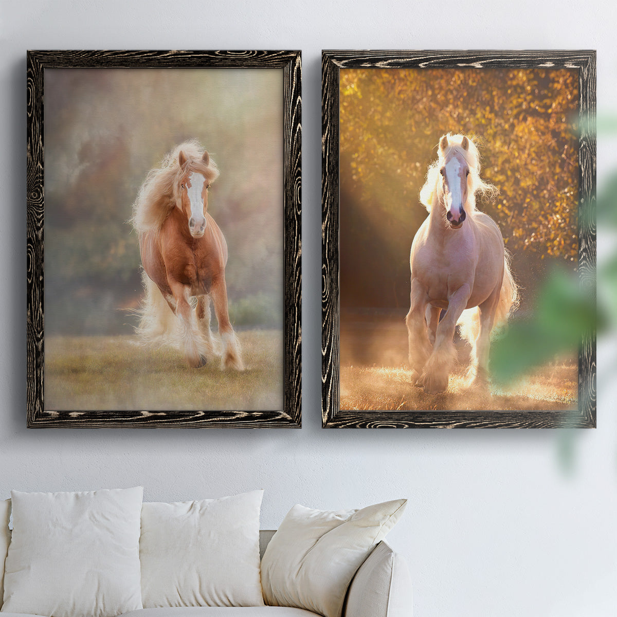 Horse Motion VII - Premium Framed Canvas 2 Piece Set - Ready to Hang