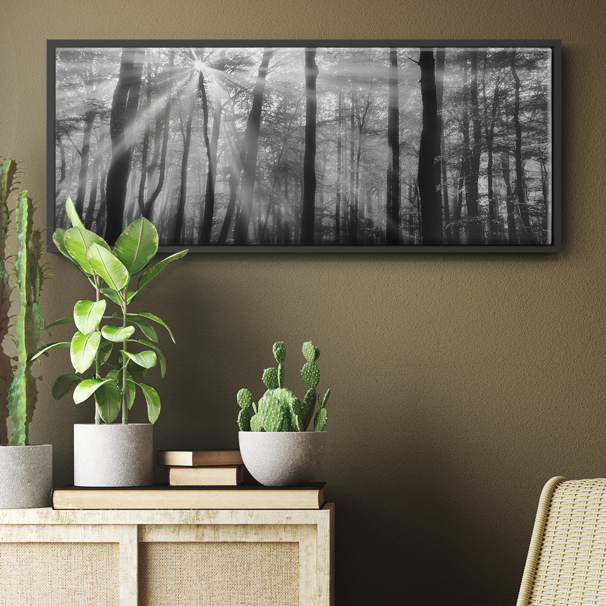 Breaking Through - Floater Framed Canvas Print
