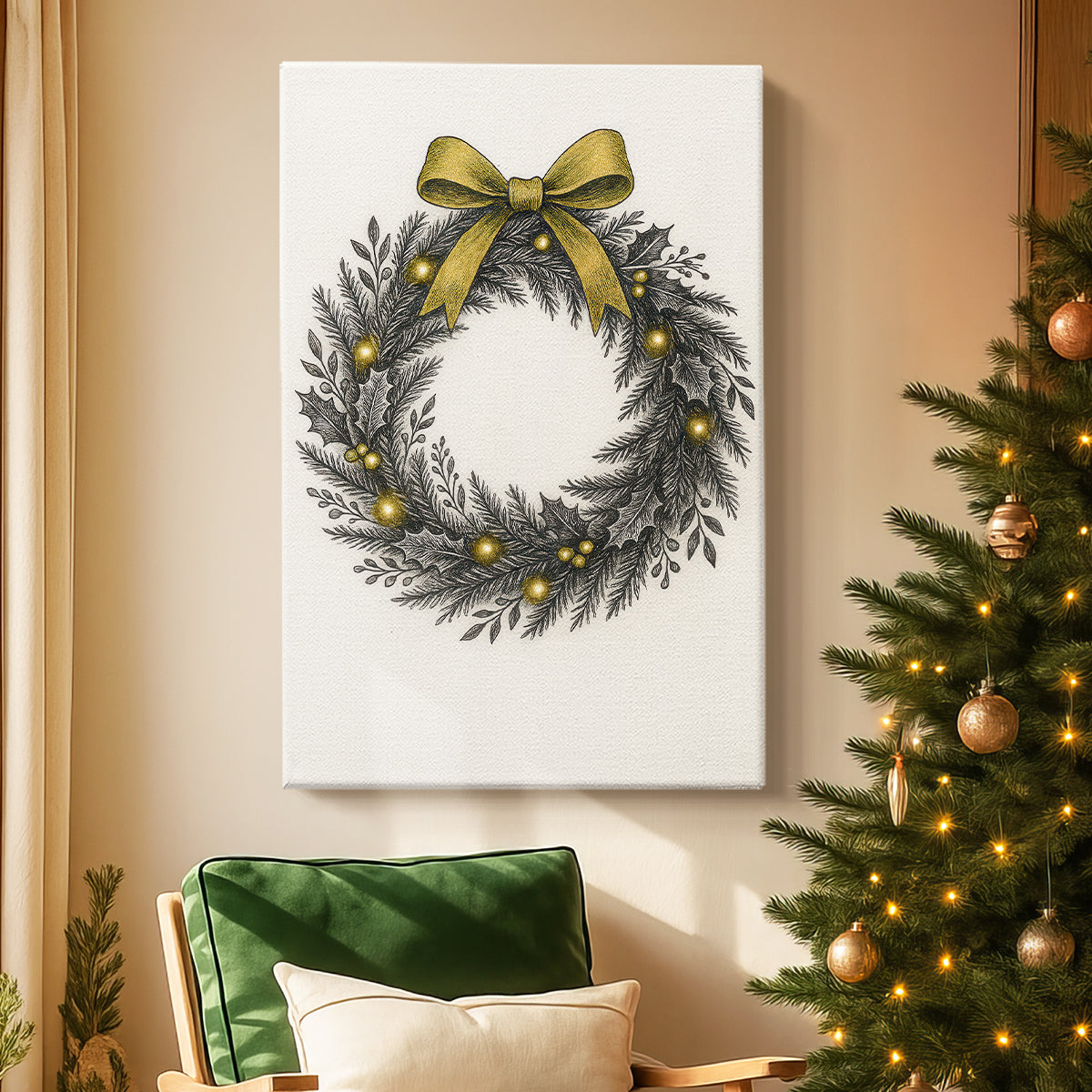 Village of Snowwhite Whisper - Canvas Art Print