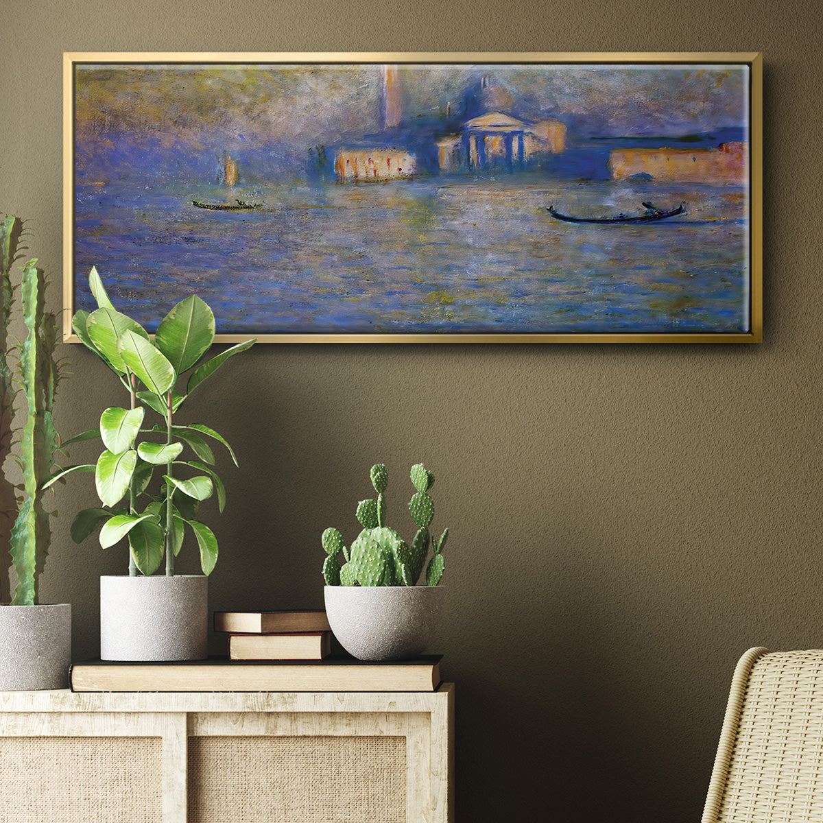 San Giorgio Maggiore, Twilight, 1908 - Floater Framed Canvas Print