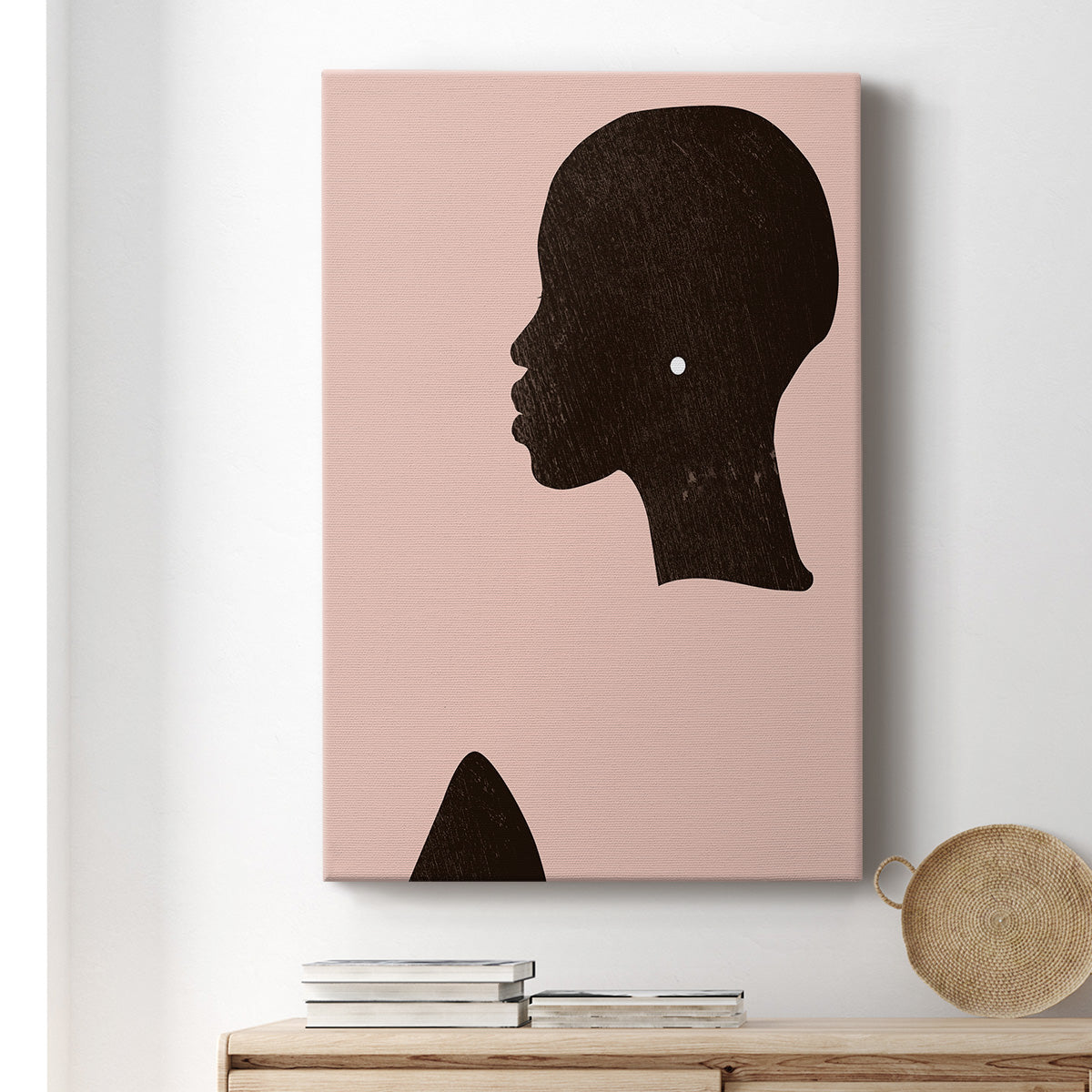 Pink Silhouette I Premium Gallery Wrapped Canvas - Ready to Hang