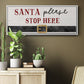 Santa Stop - Floater Framed Canvas Print