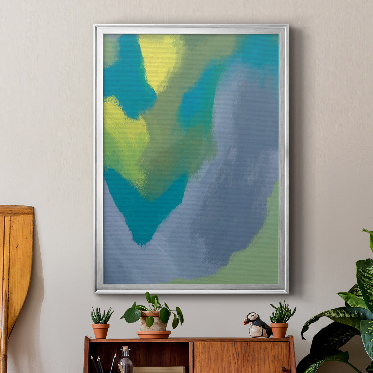 Lost in Memories II - Modern Framed Canvas Print