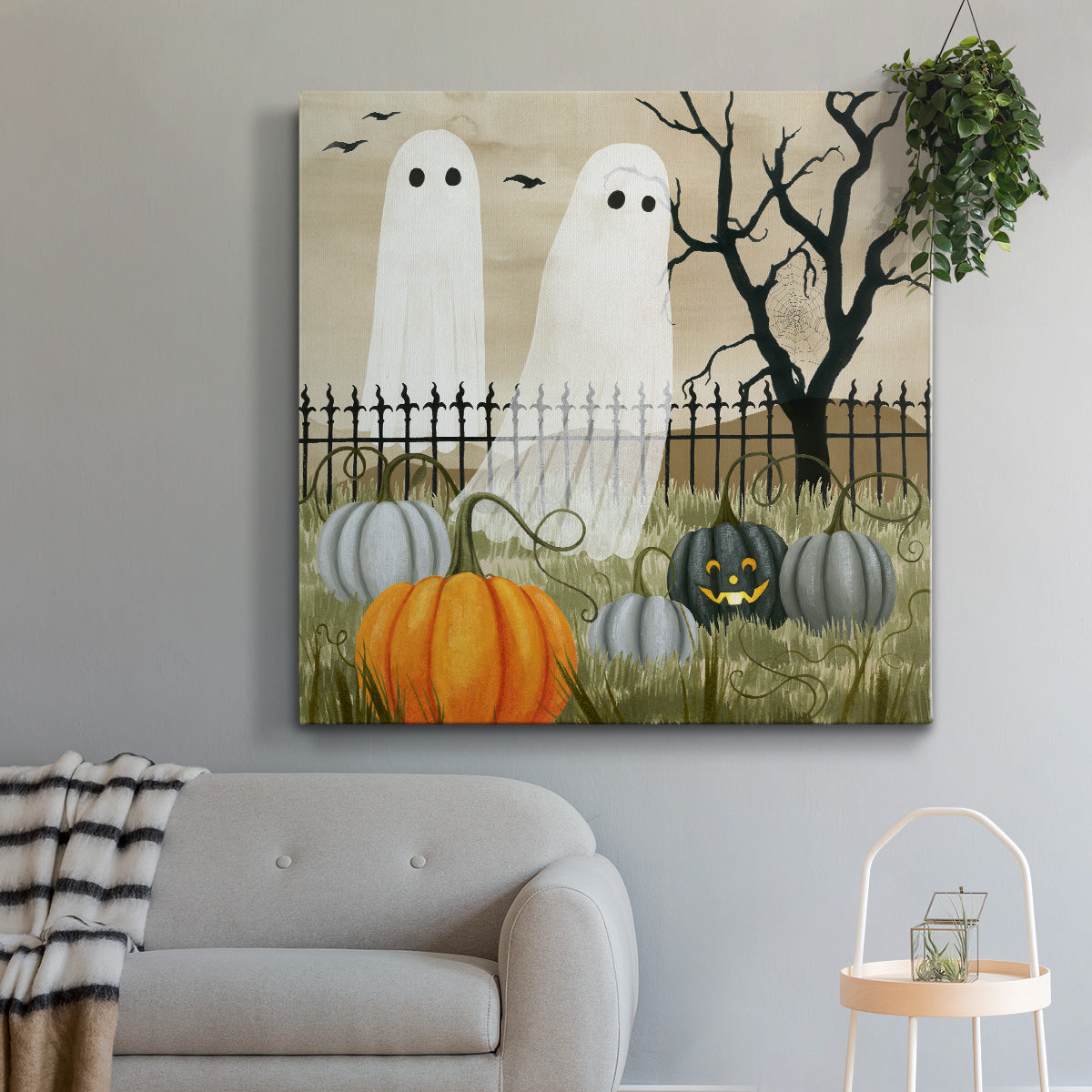 Haunted Pumpkin Patch II  - Canvas Art Print