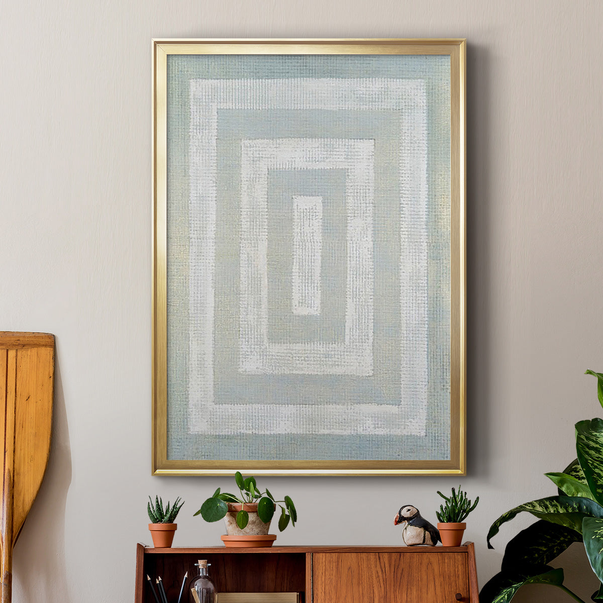 Inner Hall I - Modern Framed Canvas Print