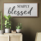 Simply - Floater Framed Canvas Print