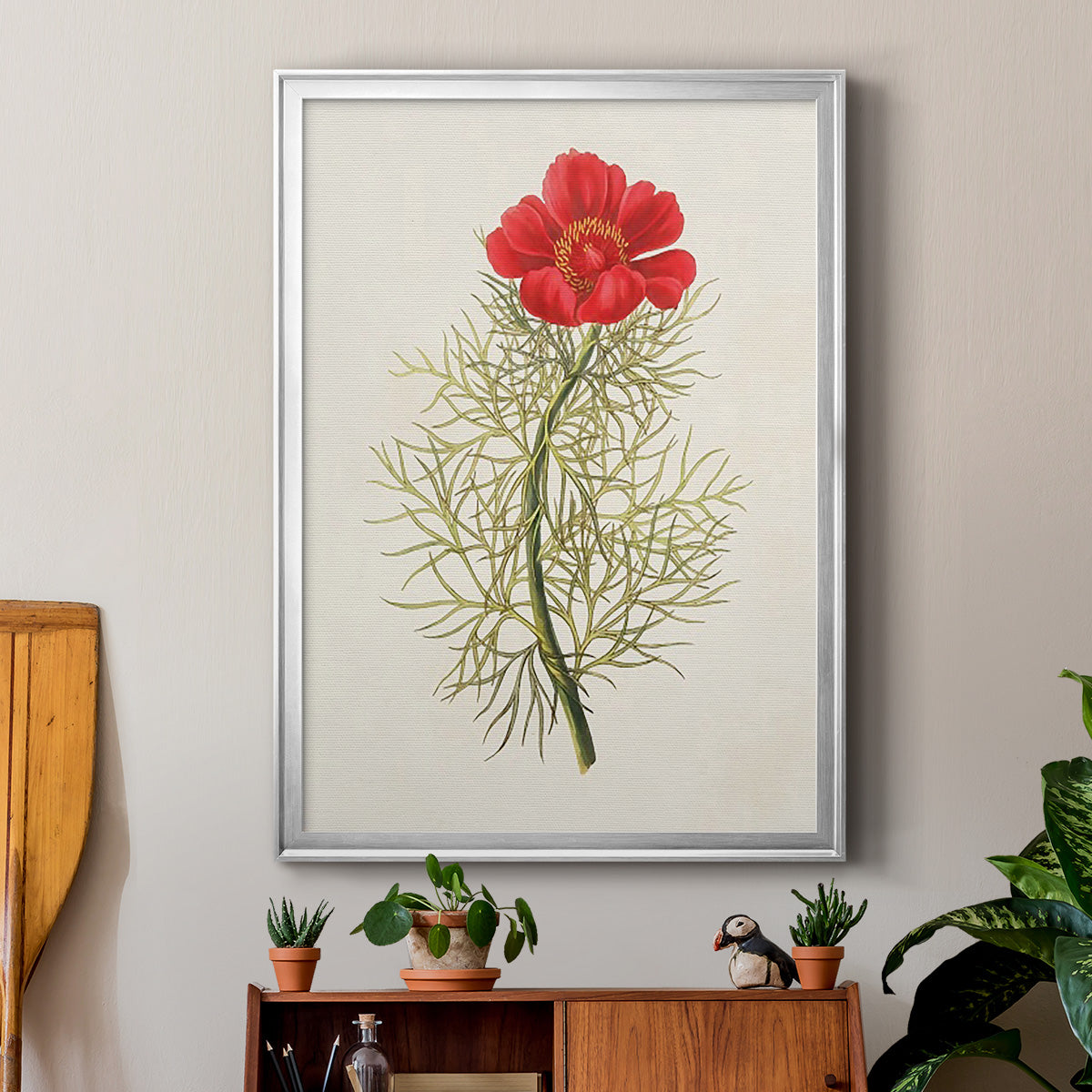 Flowers of the Seasons VII - Modern Framed Canvas Print