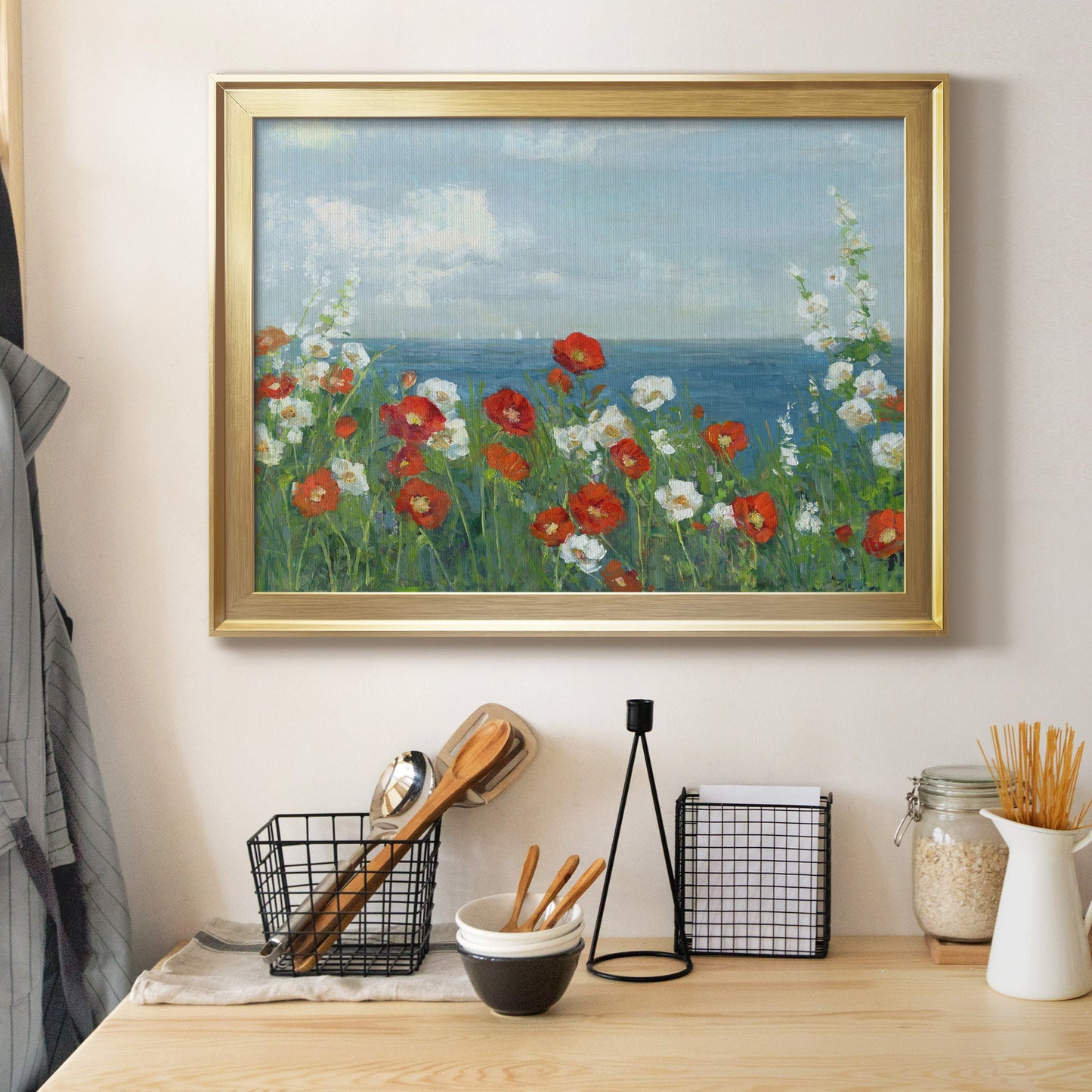 Through the Flowers Premium Classic Framed Canvas - Ready to Hang