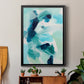 Teal Composition I - Modern Framed Canvas Print