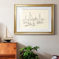 Coastal Contour Sketch II Premium Framed Print - Ready to Hang