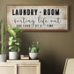 Laundry Room - Floater Framed Canvas Print