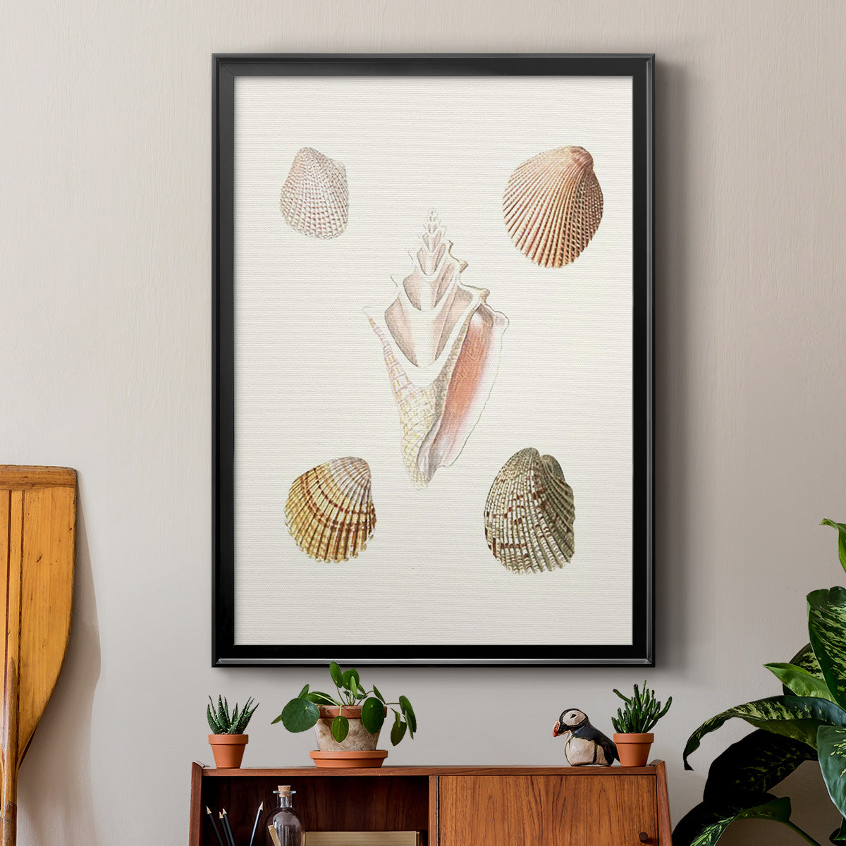 Pastel Knorr Shells IX - Modern Framed Canvas Print