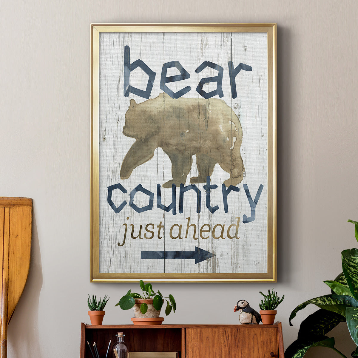 Bear Country - Modern Framed Canvas Print