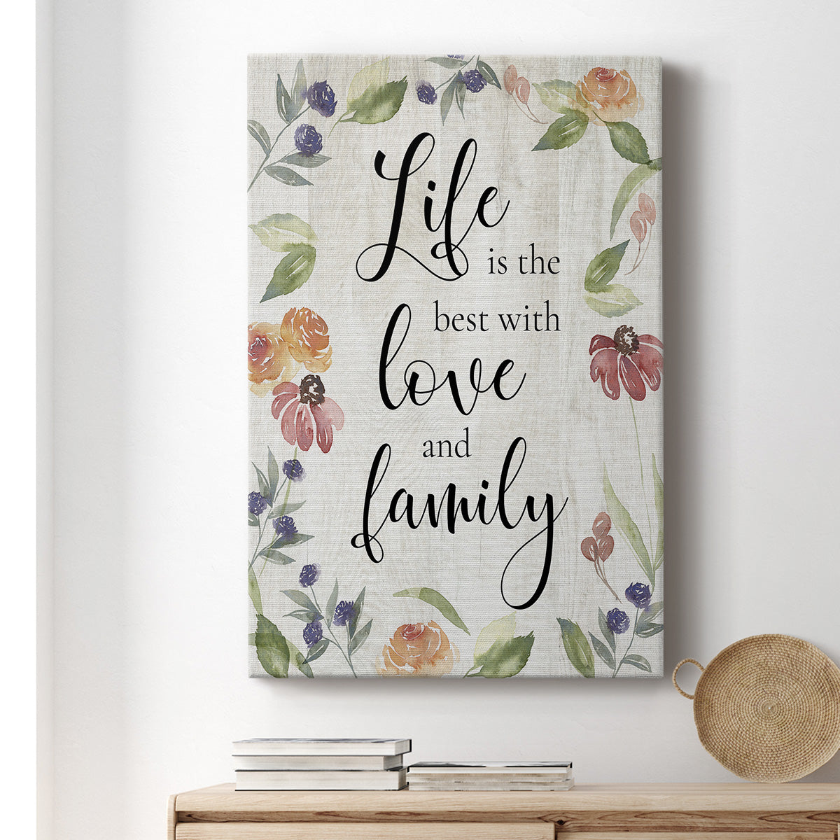 Life is the Best - Canvas Art Print