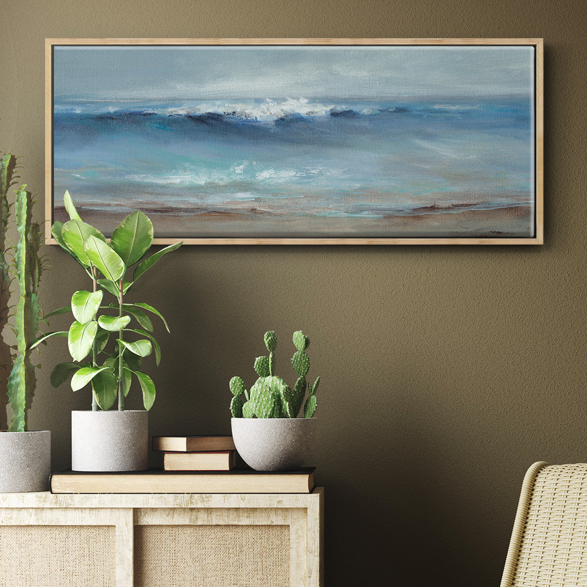 Northeast Wind - Floater Framed Canvas Print