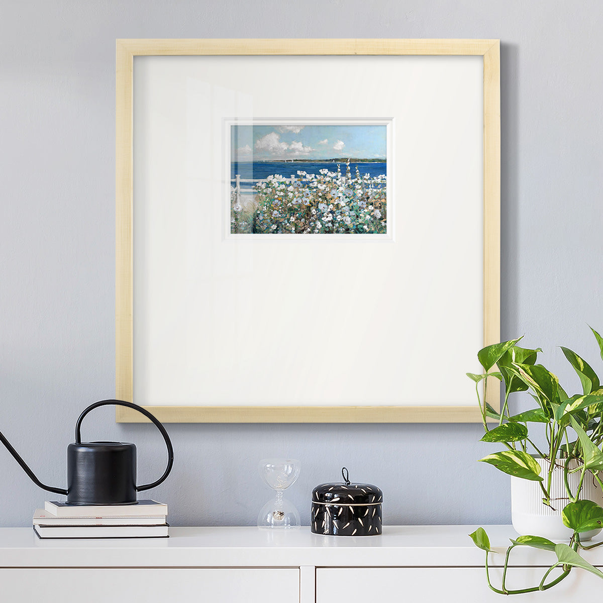 Bayside Garden Premium Framed Print Double Matboard