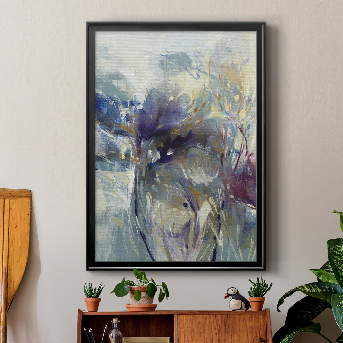 Meadow Saffron I - Modern Framed Canvas Print
