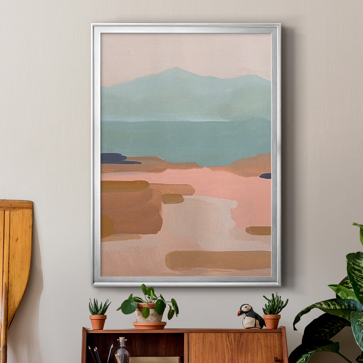 Desert Sunrise I - Modern Framed Canvas Print