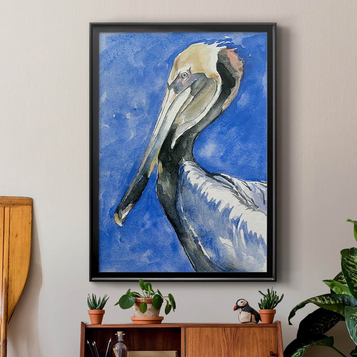 Pelican Pool II - Modern Framed Canvas Print