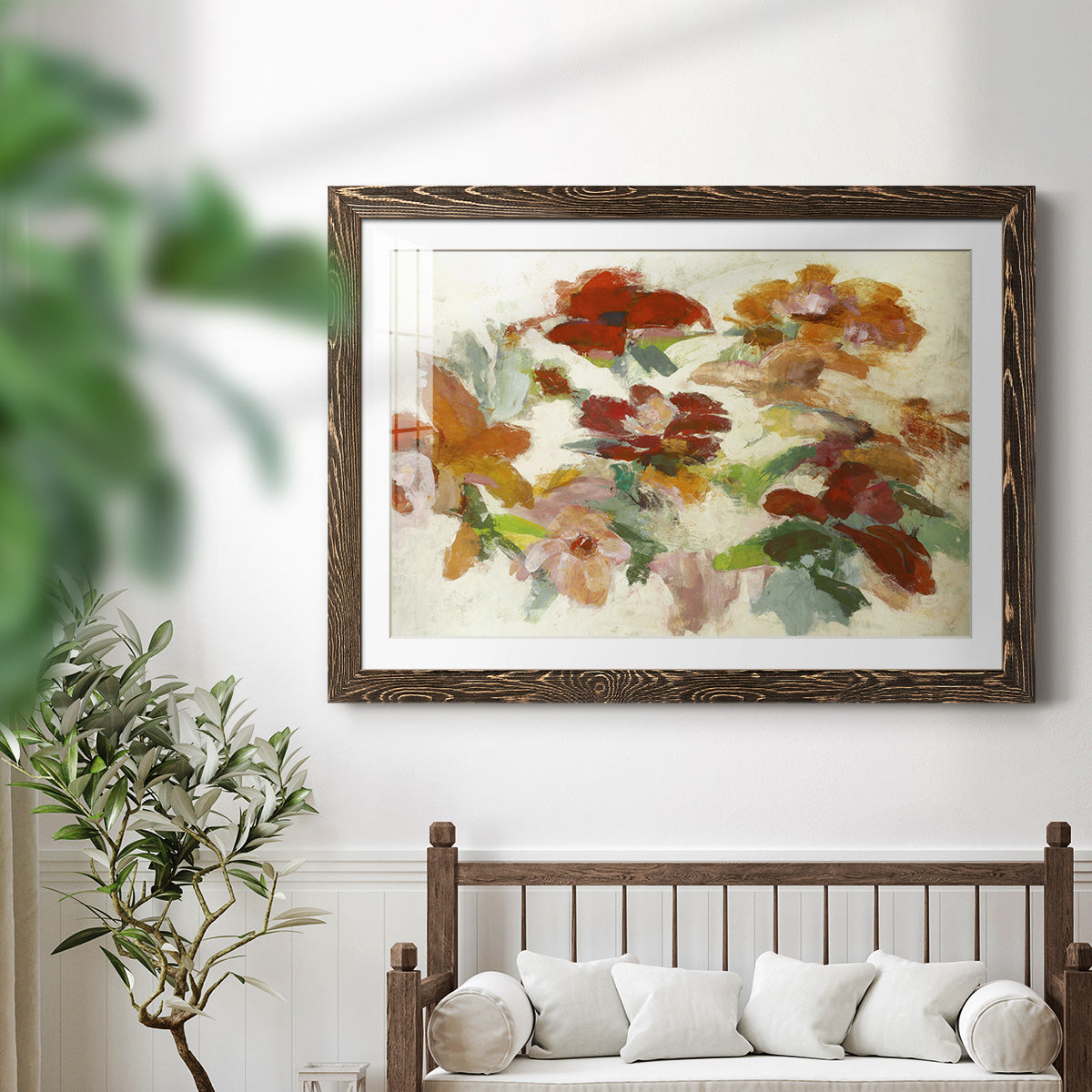 Floral Impressions V1-Premium Framed Print - Ready to Hang