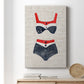 Vintage Swimming I Premium Gallery Wrapped Canvas - Ready to Hang