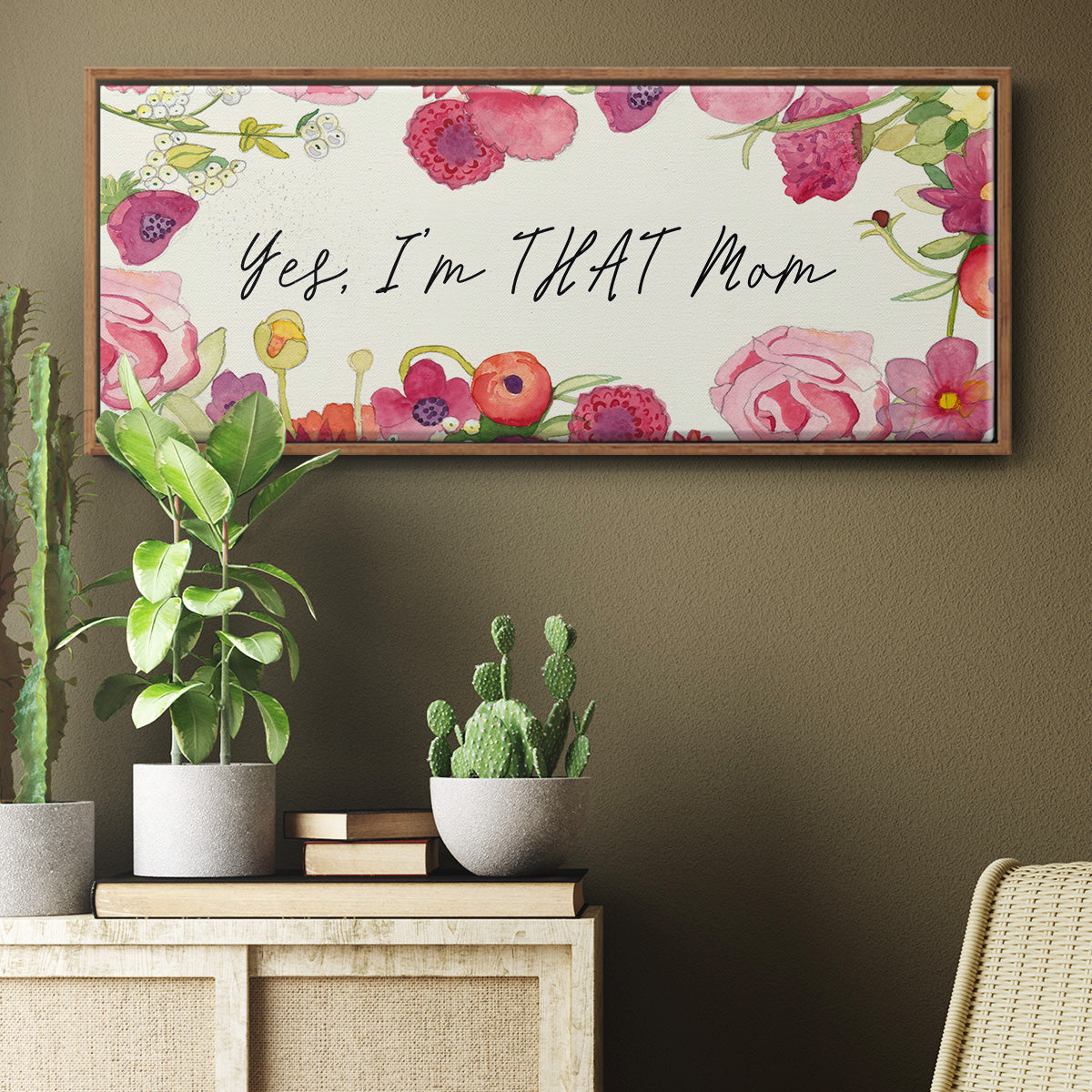 You Da Mom Collection D - Floater Framed Canvas Print