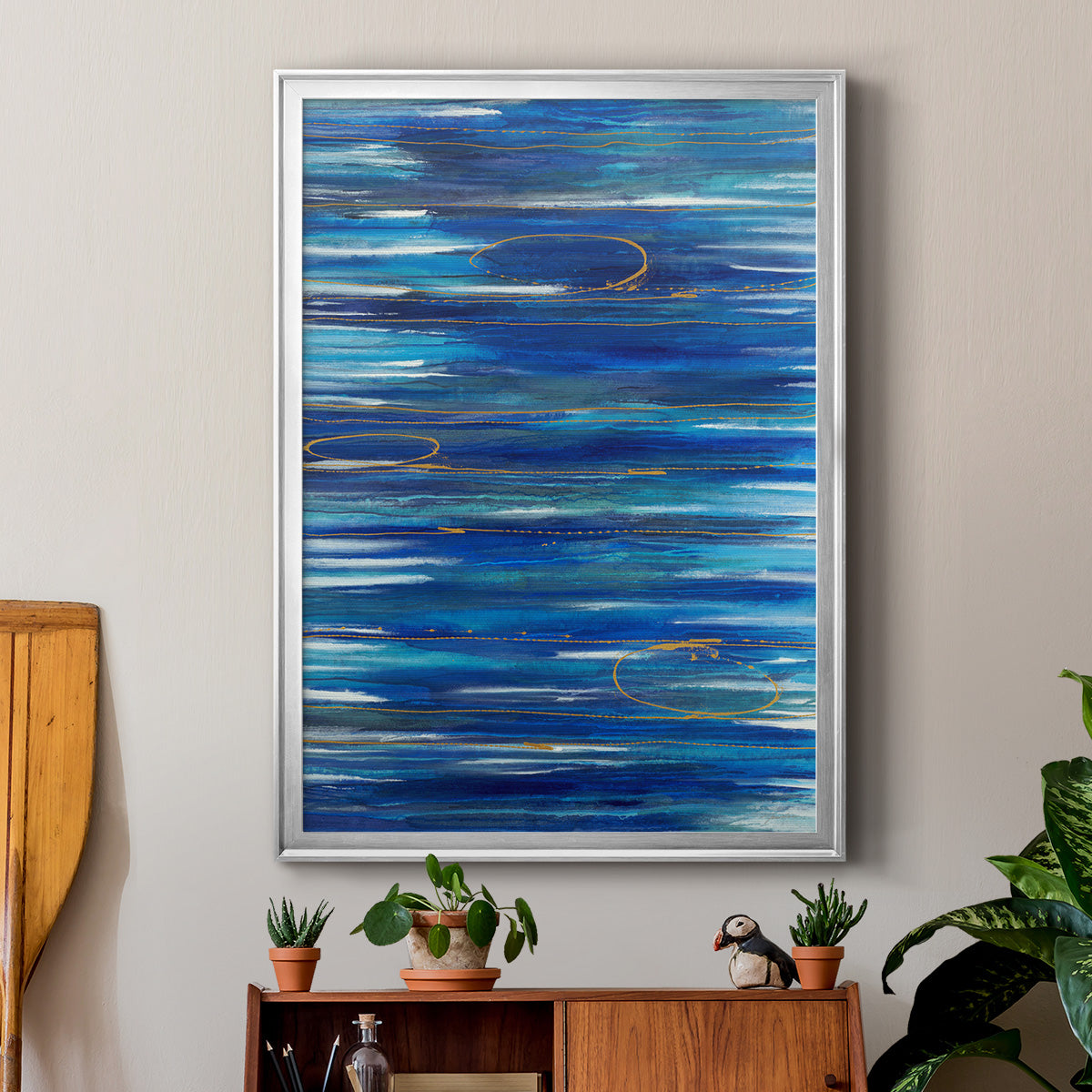 Waterworld - Modern Framed Canvas Print