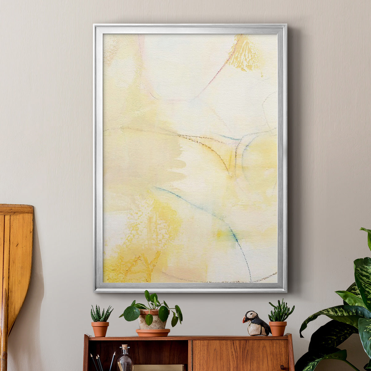 Barxan III - Modern Framed Canvas Print