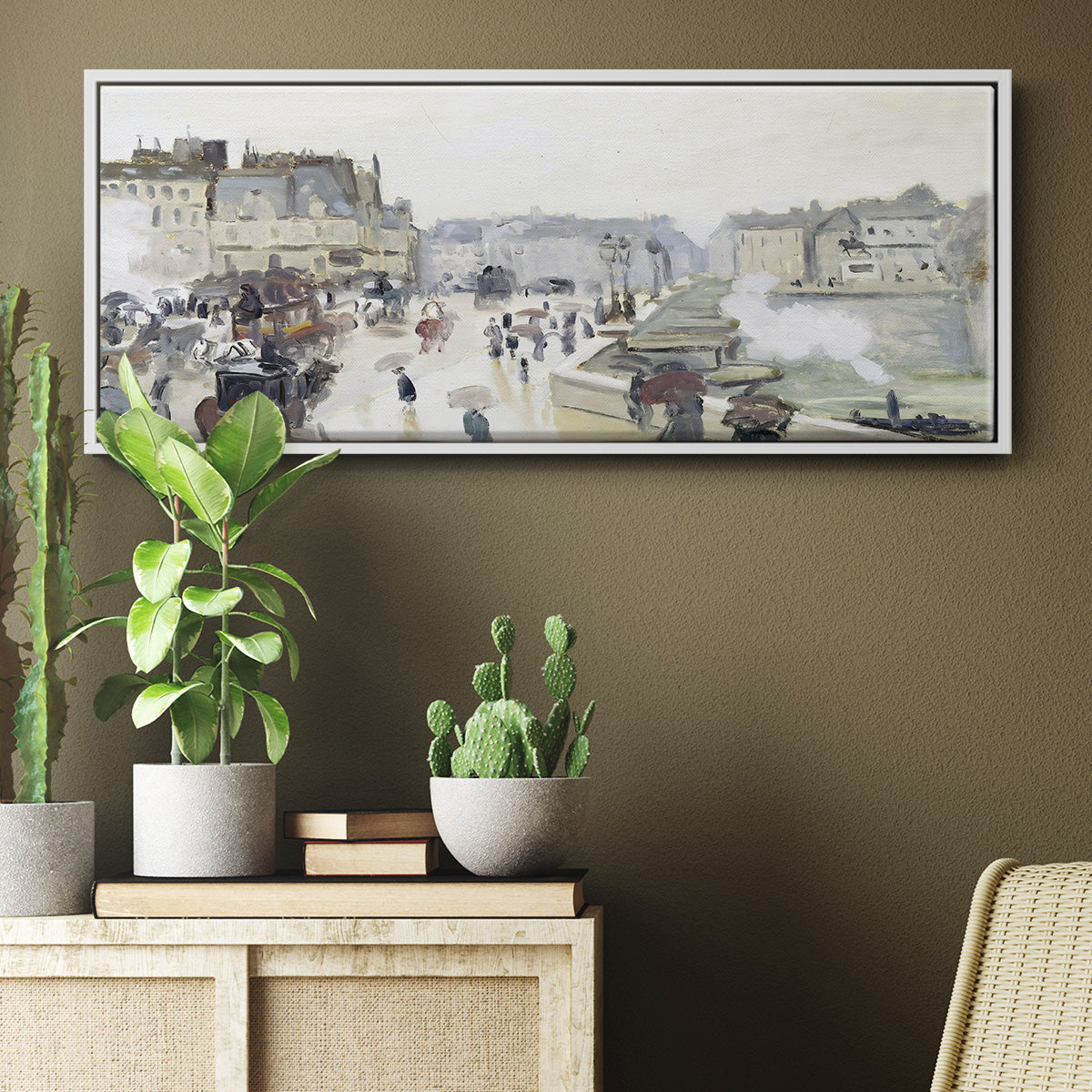 The Pont Neuf, 1872 - Floater Framed Canvas Print