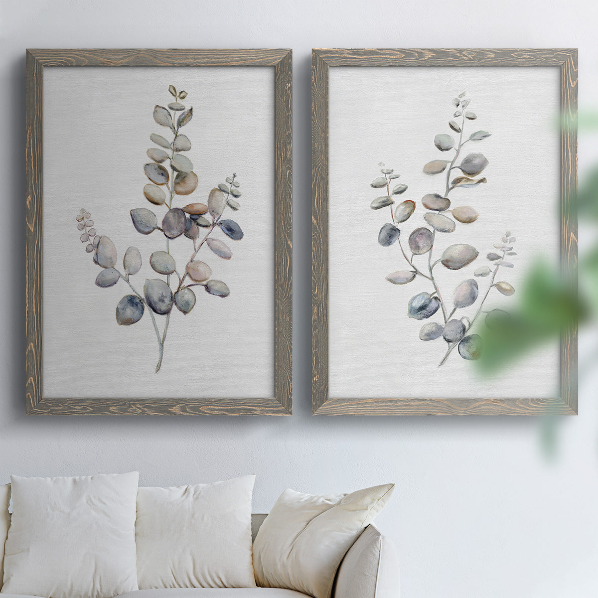 Eucalyptus I - Premium Framed Canvas 2 Piece Set - Ready to Hang