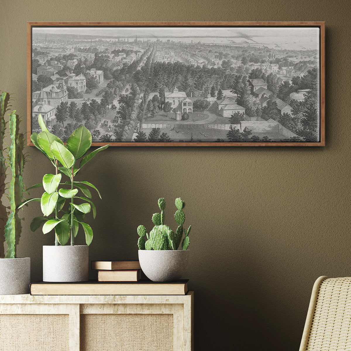 City of Buffalo - Floater Framed Canvas Print