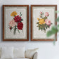 Botanical Bouquet Carnations - Premium Framed Canvas 2 Piece Set - Ready to Hang