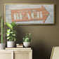 Welcome to the Beach - Floater Framed Canvas Print