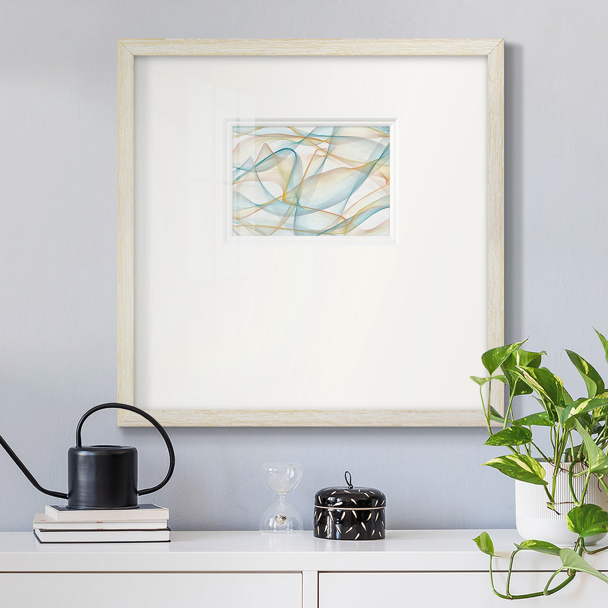 Curves and Waves V Premium Framed Print Double Matboard