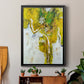 Golden Foliage I - Modern Framed Canvas Print