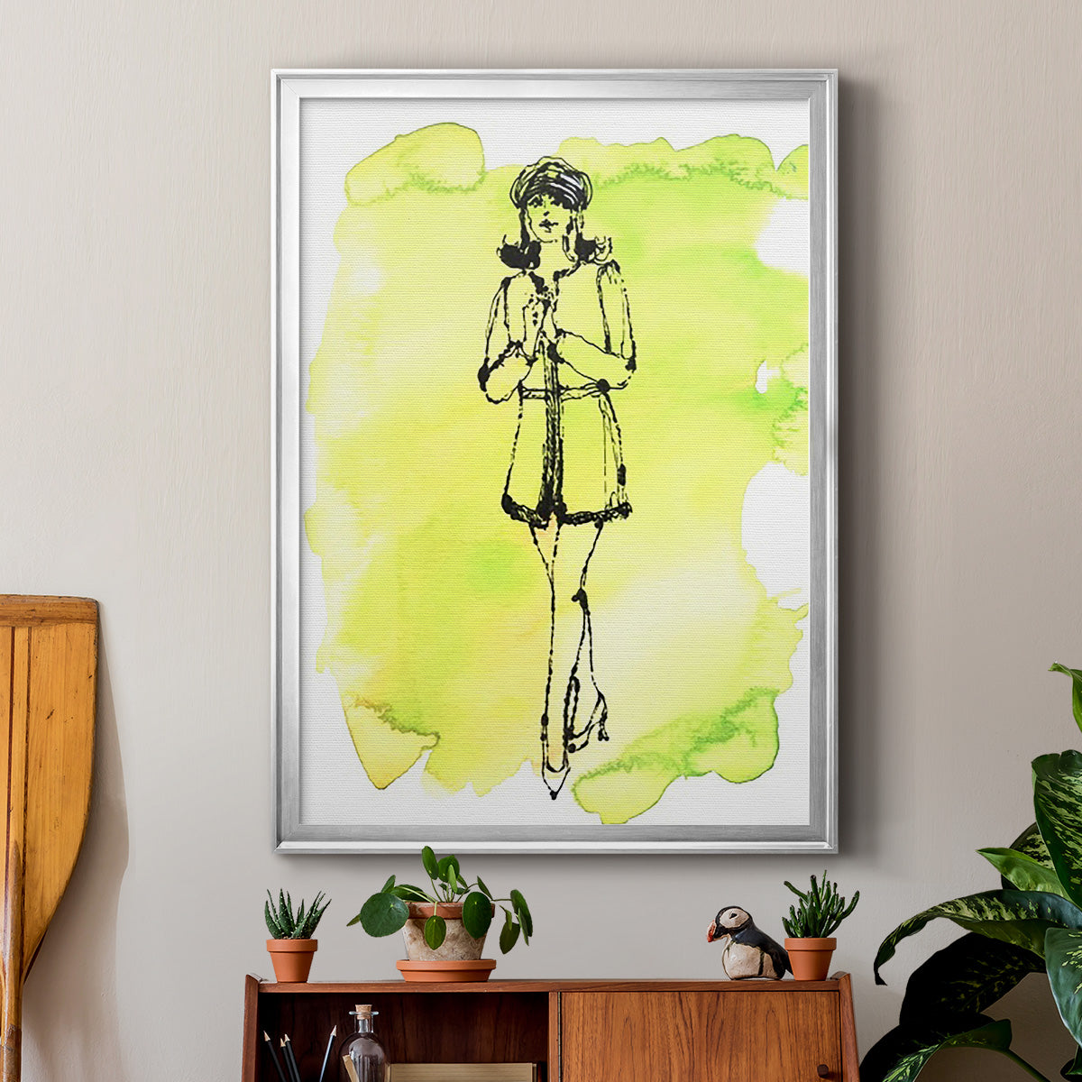 60's Fab I - Modern Framed Canvas Print