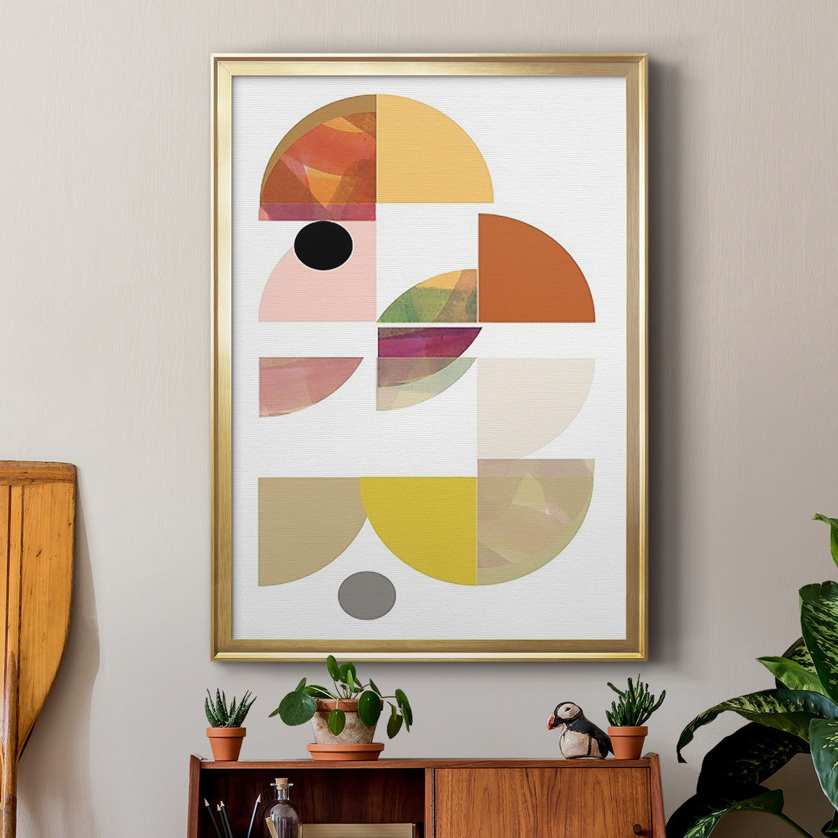 Dorset Shapes IV - Modern Framed Canvas Print