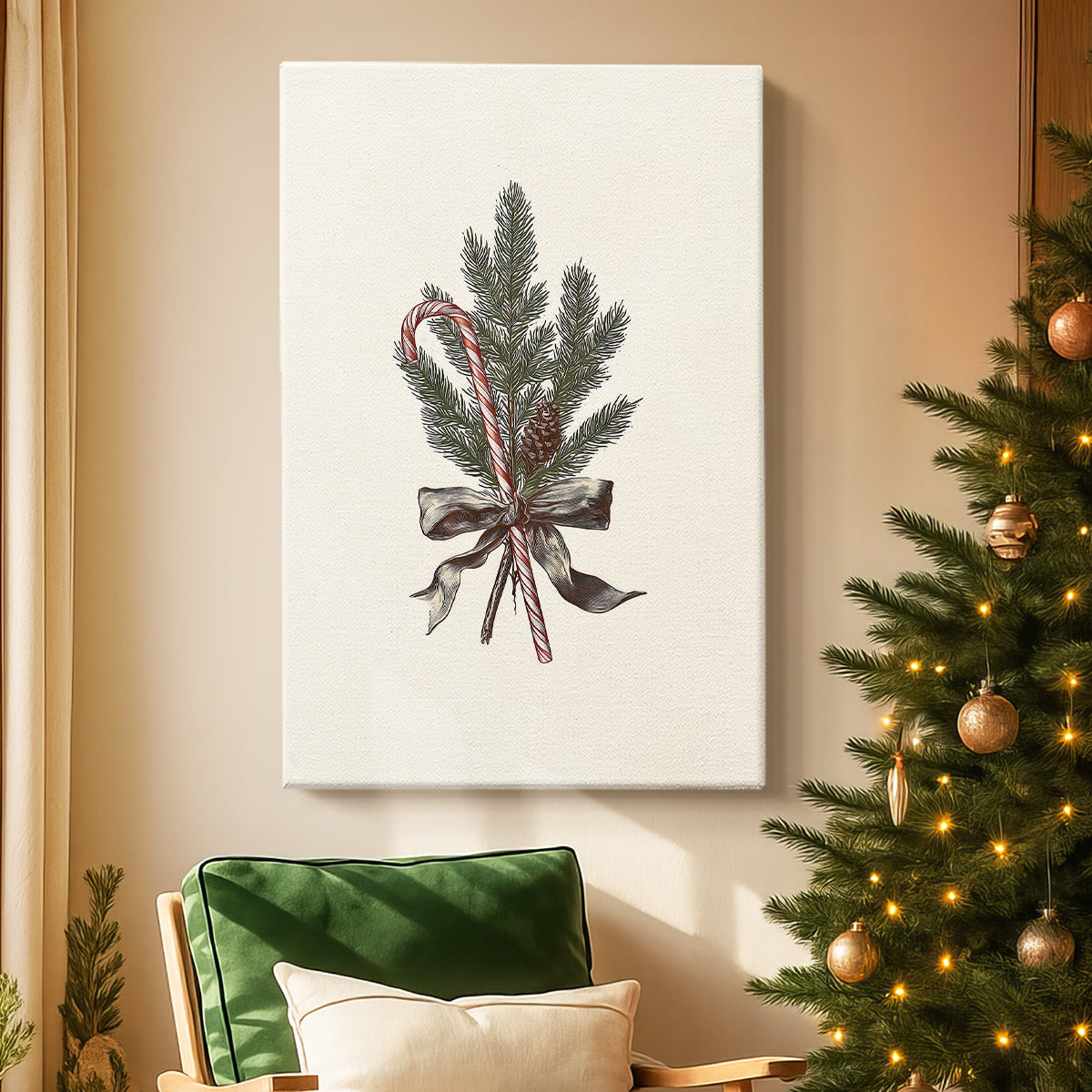 Evergreen of Pearled Carol - Canvas Art Print