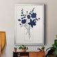 Indigo Sketch Bouquet I - Modern Framed Canvas Print