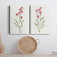 Delicate Pink I Premium Gallery Wrapped Canvas - Ready to Hang - Set of 2 - 8 x 12 Each