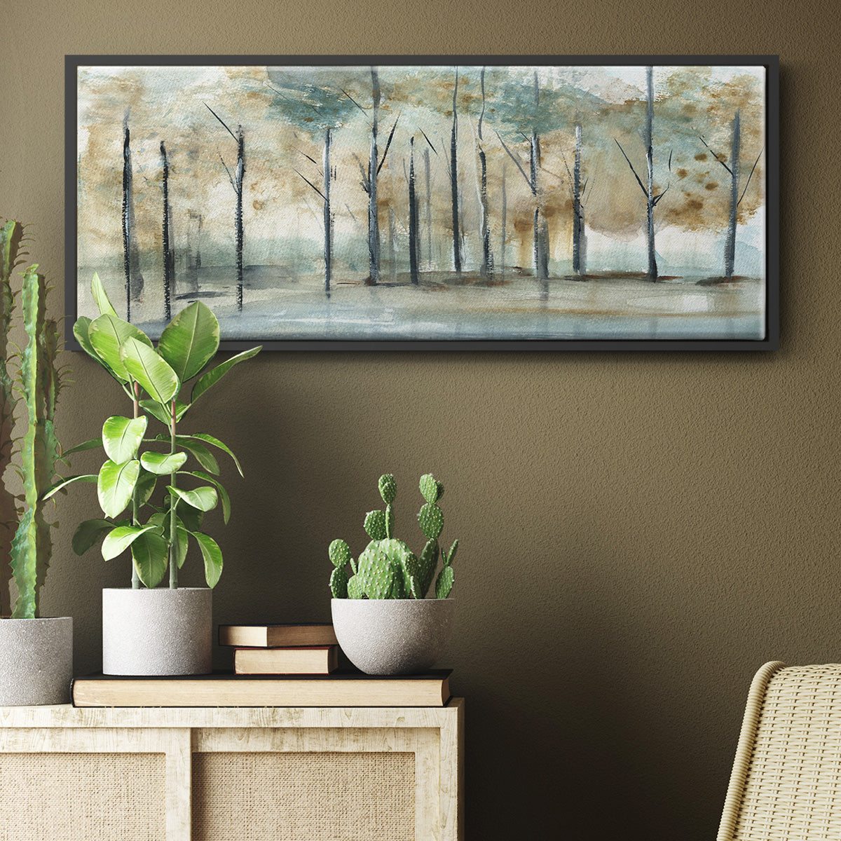 Debruce Light - Floater Framed Canvas Print