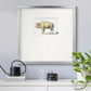 White Buffalo Premium Framed Print Double Matboard