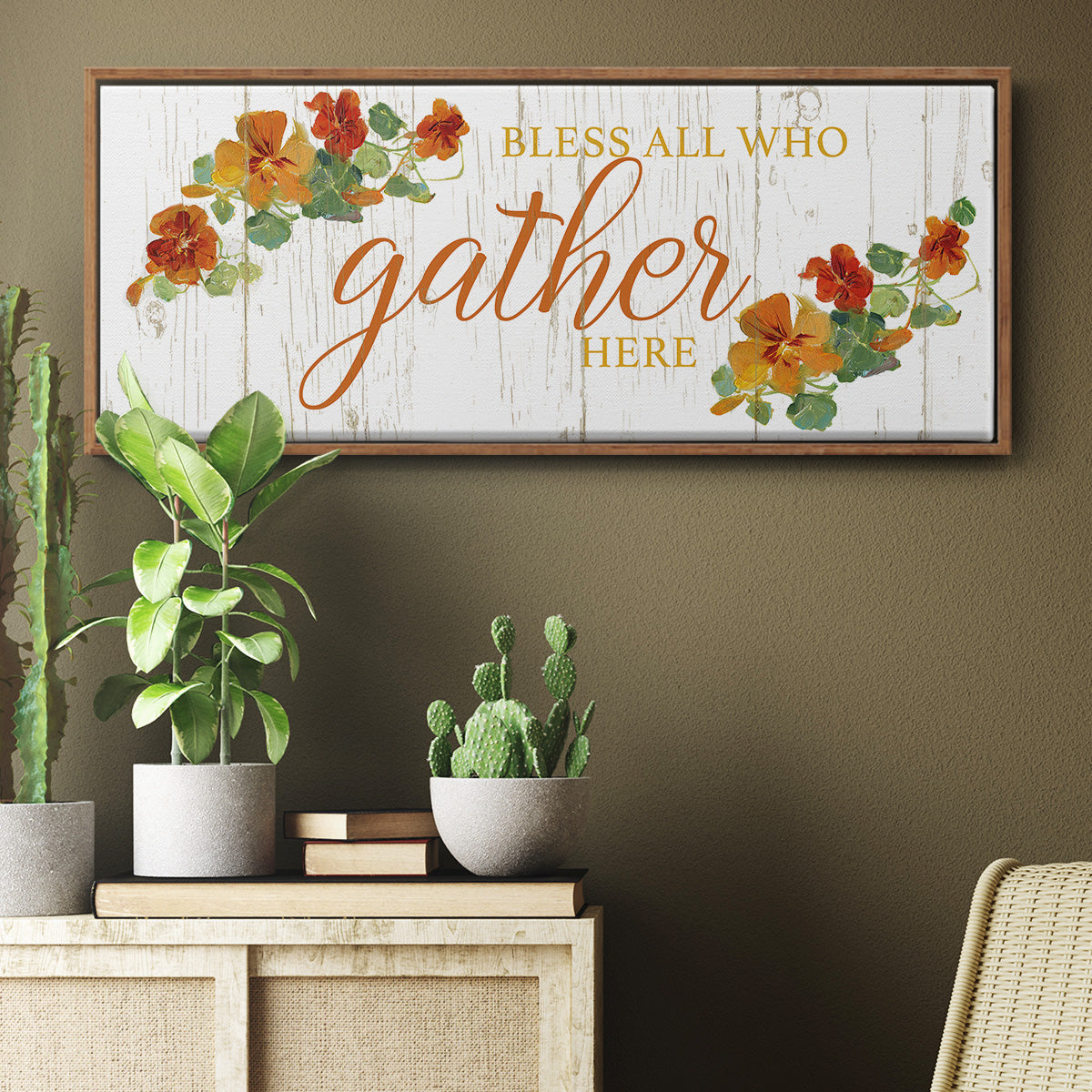 Gather Here - Floater Framed Canvas Print