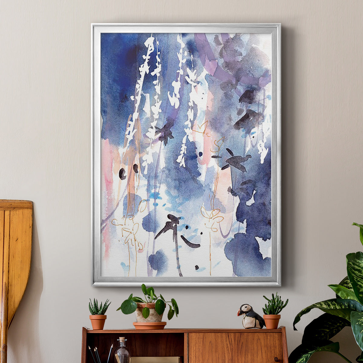 Late Night Breeze I - Modern Framed Canvas Print